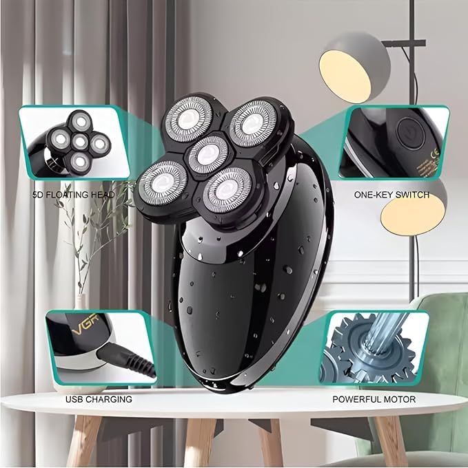 4 in 1 mens grooming kit nose trimmer waterproof professional rechargeable electric head shavers for men Professional Grooming Kit VGR 302 IP X5