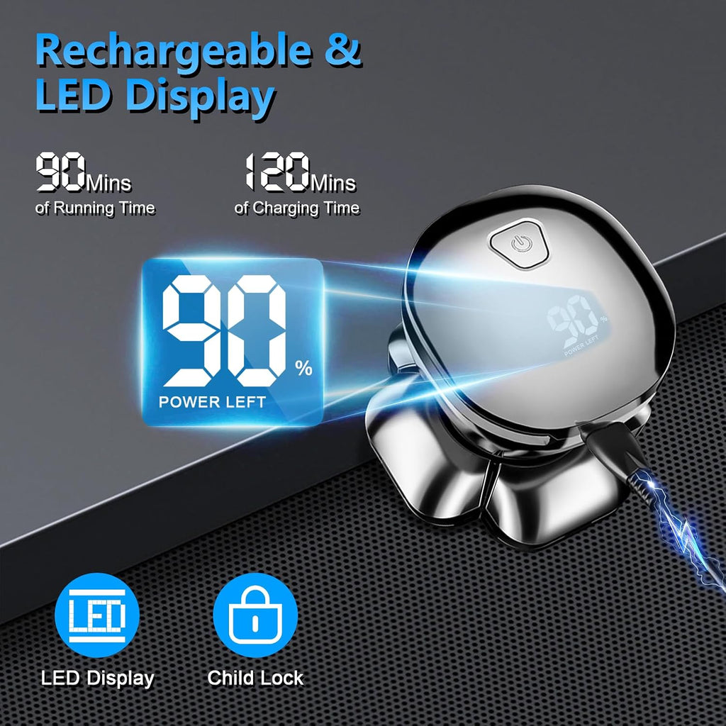 9D Head Shaver for Bald Men