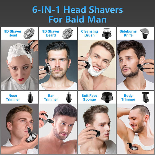 9D Head Shaver for Bald Men